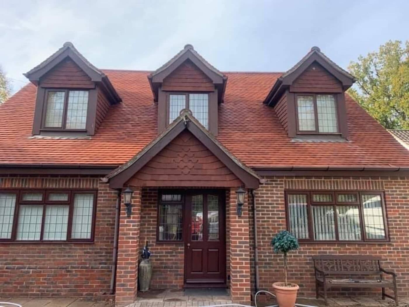 House exterior clean and restored after professional soft wash